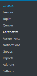 Creating Certificates