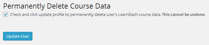 Deleting Course Data